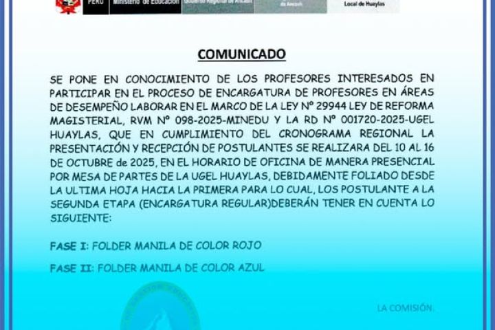 Proceso de encargatura de Profesores en Áreas de desempeño laboral RDR 1976 Proceso de encargatura de Profesores en Áreas de desempeño laboral RDR 1976