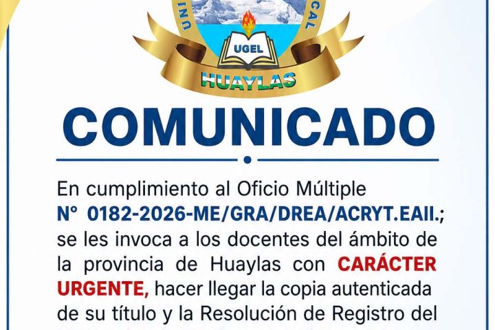 DOCENTES: ACTUALIZACIÓN DE TÍTULO Y REGISTRO 
